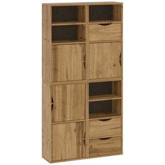 vidaXL Armarios Auxiliares 4 Uds odda 40x24x79 Cm Madera Maciza Pino Vidaxl