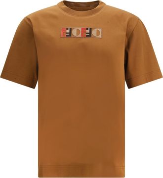 Fendi T-shirt With Optical Motif