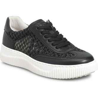 S&ouml;fft Farra Platform Sneaker in Black at Nordstrom, Size 7.5