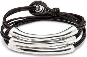 UNOde50 Trine Link Bracelet in Silver at Nordstrom, Size Medium