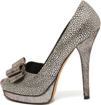 Fendi Pumps in broccato 140mm - Argento