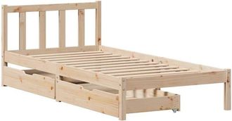 vidaXL Bed Frame without Mattress 90x190 cm Single Solid Wood Pine vidaXL