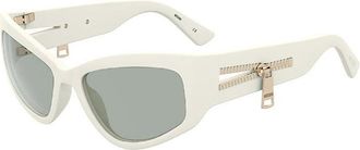 Moschino Sunglasses Cat Eye Full Rim, Red Frame And Grey Lens Mos158/s0C9Air