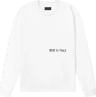 Rta T-shirt Lawrence a maniche lunghe - Bianco