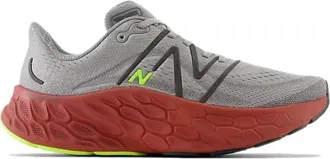 New Balance Mens Fresh Foam X More V4 Running Shoes In Harbor Grey Brick Red