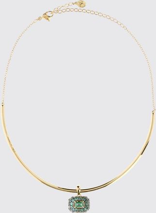 Swarovski Sublima 18k Gold-Plated Necklace with Crystals and Sliding Pendant
