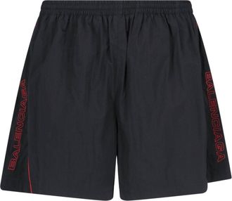 Balenciaga Logo Jogger Shorts