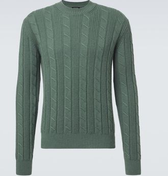 Ermenegildo Zegna Cable-knit cashmere sweater