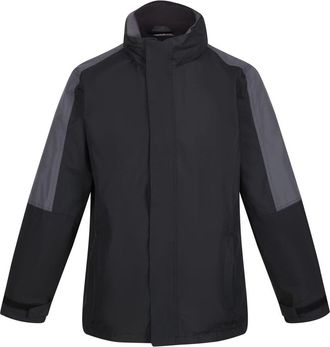 Regatta Defender Iii 3-in-1 Jacket in Black And Seal Grey at Nordstrom, Size Xxx-Large