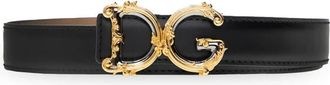 Dolce & Gabbana Dames, Accessoires, Zwart, Maat: 75 CM Leer