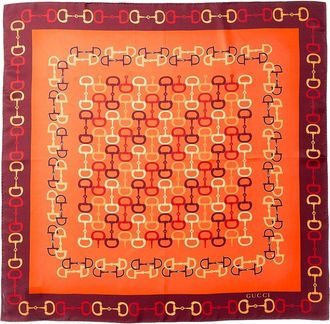 Gucci Logo Silk Scarf