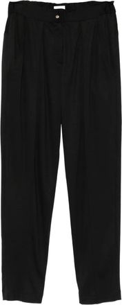 Isabel Marant pleated trousers - women - Virgin Wool/Cotton - 36 - Black