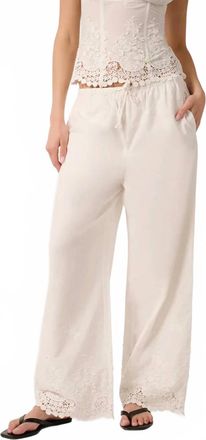 WeWoreWhat The Waist Pant In Ivory