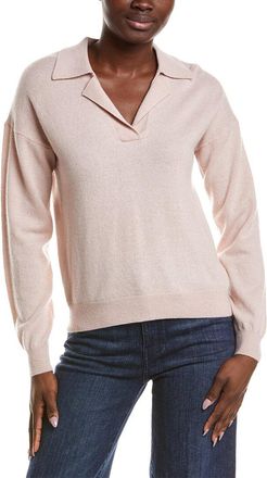 Naadam Naadam Cashmere V-Neck Polo Sweater