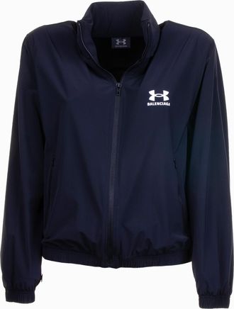 Balenciaga Womens Wind Jacket X Under Armour - Navy Nylon - Size EU 36 (Womens)