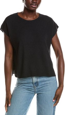 Eileen Fisher Crewneck Linen-Blend Boxy Sweater