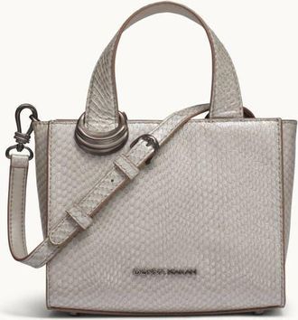 DKNY Hewlett Snake Crossbody in Zinc at Nordstrom