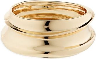 JENNY BIRD Lennon Mega Bangle in High Polish Gold at Nordstrom, Size Medium
