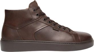 Nero Giardini Sneakers in Pelle Delavato High Top - - Shoes - Uomo - Beige - 42 EU