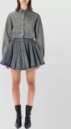 Haikure denim shirt mini dress