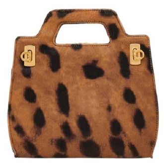 Ferragamo Wanda Leopard Print Mini Bag