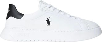Polo Ralph Lauren Schoenen, Heren, Wit, 43 EU, Leer, Rlite Court Sneakers Low Top Lace