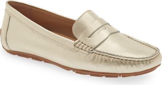 The Flexx Penny Driving Loafer in Platino at Nordstrom, Size 40