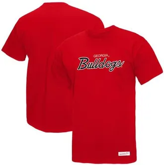 Mitchell & Ness Mens Mitchell & Ness Red Georgia Bulldogs Elite Script T-Shirt at Nordstrom, Size Medium