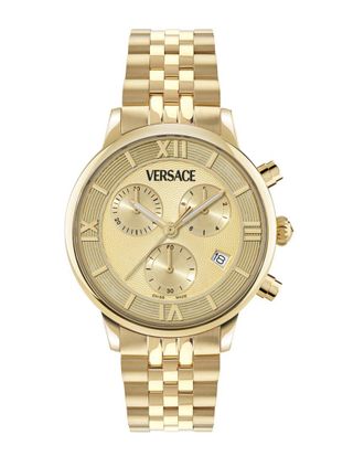 Versace Womens Classic Round Chrono Watch