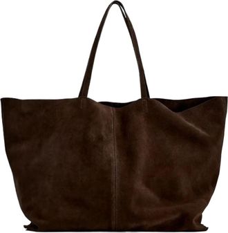 Generic WOMENS LARGE SUEDE BAG, Tote Bag, Compatible For Everyday Style, Large Capacity Fashion Shoulder Handbag(Chocolate)