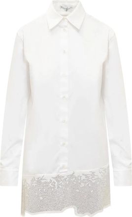 J.W.Anderson Overhemdjurk - Dames - Shirt Kleedjes - Wit - 2XS - Katoen - Kleedjes