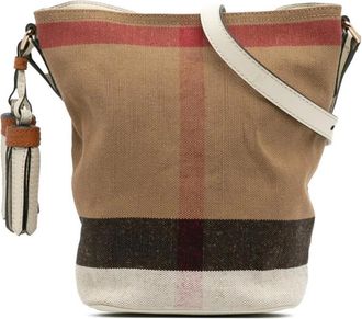 Burberry Pre-owned Bucket Bags, female, Brown, Size: ONE SIZE Pre-owned Bucket Bag with Tassel