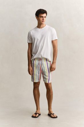 GANT Men Striped Linen Shorts (XXXL) MULTICOLOR