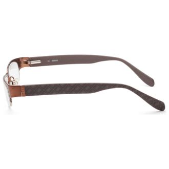 Guess GU1305CRM49 Metal Rectangle Eyeglasses - Brown