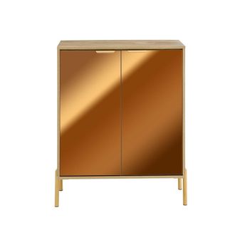 SoBuy Fsb96-g Aparador Con 2 Puertas Y 5 Compartimentos Dorado - Sobuy
