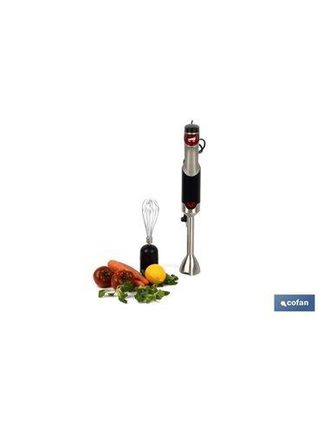 cofan Cofan - Batidora De Mano Electrica Con Accesorio Batidor Y Vaso Mezclador 800w