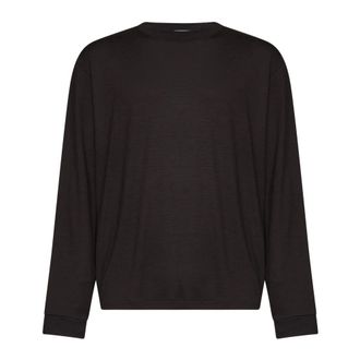 STUDIO NICHOLSON Pinhas Long Sleeve Jersey - male - Studio Nicholson - Long Sleeve T-Shirts - Black - XL - Tops