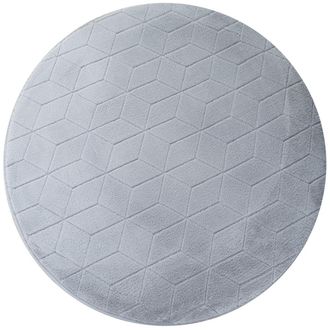 OEM Alfombra Redonda De Felpa 3d Con Forma De Conejo De Strado, Suave Como Un Conejo, Antideslizante, 120 Cm, Color Plata