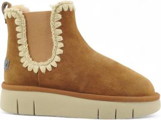 Mou Bounce Chelsea Boot - Dames - Chelseaboots - Bruin - 40 EU - Wol - Schoenen