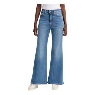 Levi's Jeans, Dames, Blauw, W29 L32, Denim, Flared Jeans