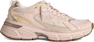Golden Goose Lightstar Net leer en su&egrave;de bovenste TPU Star Net hak en spoor
