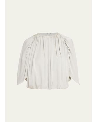 Vince Gathered Cape Bubble Top