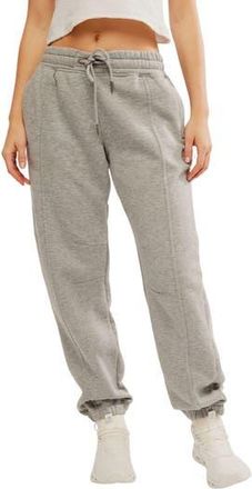Free People FP Movement Sprint to the Finish Seamed Sweatpants in Heather Grey at Nordstrom Rack, Size X-Large