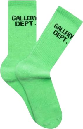 Gallery Mens Clean Socks In Fluorescent Green