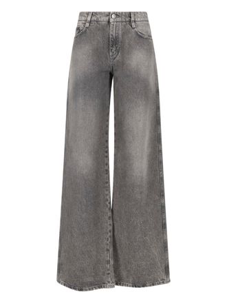 Ermanno Scervino Wide-Leg Cotton Denim Jeans
