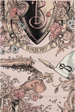 Burberry Sciarpa in seta stampata