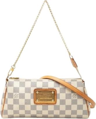 Louis Vuitton Pre-owned Shoulder Bags, female, White, Size: ONE SIZE Pre-owned Damier Azur Shoulder Bag