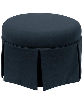 Skyline Furniture Round Skirted Ottoman