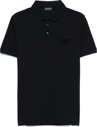 Emporio Armani Polo con motivo Eagle - Blu