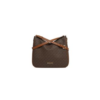 Michael Kors Borsa a tracolla media Nayla con logo Signature - - Bags - Donna - Marrone - ONE SIZE